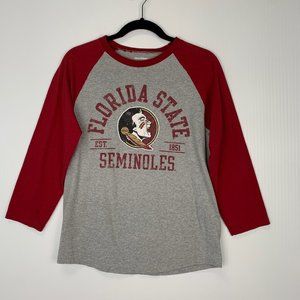Florida State Seminoles Shirt Women Medium FSU Retro Top Work Party Gym Core Ex
